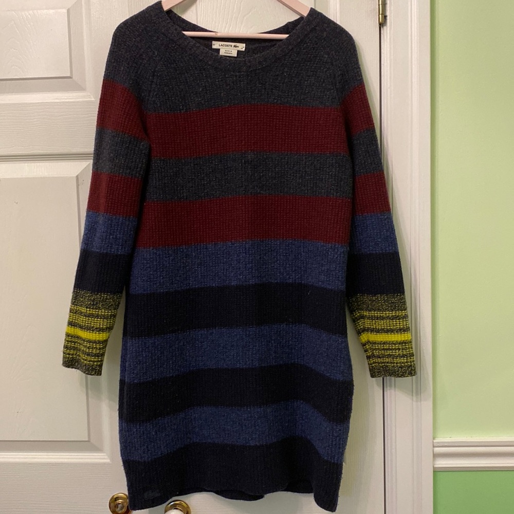 Great Wool Lacoste Sweater Dress